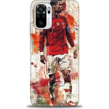 Rulet Xiaomi Redmi Note 10 Hd Baskılı Kılıf + Seramik Tam Kaplayan Ekran Koruyucu 2