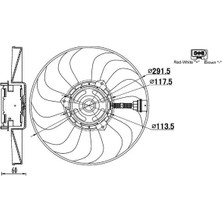 Mahle CFF167000S Fan Motoru 6QD959455B