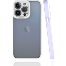 iPhone 13 Pro Uyumlu Aden Mima Kapak-Lila