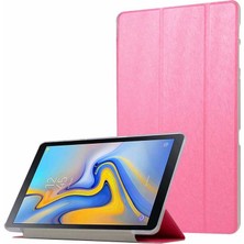 Galaxy Tab A T590  Uyumlu Aden Smart Cover Standlı 1-1 Kılıf-Pembe