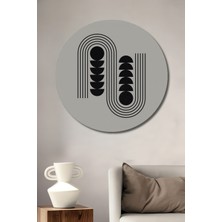 Teona Ahşap Soyut Geometrik Desen Ahşap Mdf Dekoratif Ev/işyeri Duvar Tablo Yuvarlak Ev/işyeri Duvar Tablo