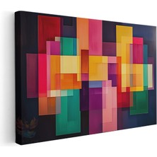 Artarilion Kanvas Yatay Duvar Tablosu Kanvas Geometrik Sekiller5 Ev Ofis Salon Modern Duvar Tablosu