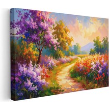 Artarilion Kanvas Yatay Duvar Tablosu Kanvas Ilkbahar Manzarasi Ev Ofis Salon Modern Duvar Tablosu