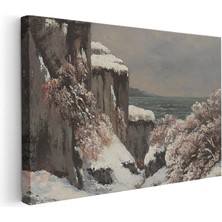 Artarilion Kanvas Yatay Duvar Tablosu Kanvas Kis Manzarasi Ev Ofis Salon Modern Duvar Tablosu