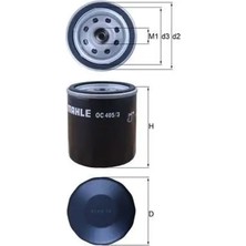 Mahle OC4053 Yag Filtresi 0650104 0650144 0650401