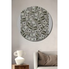 Teona Ahşap Para Yağmuru Dekoratif Ahşap Mdf Ev/işyeri Duvar Tablo Yuvarlak Ev/işyeri Duvar Tablo