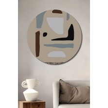 Teona Ahşap Soyut Sanat Dekoratif Ahşap Mdf Ev/işyeri Duvar Tablo Yuvarlak Ev/işyeri Duvar Tablo
