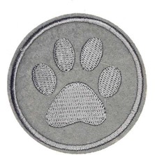 Zmc Bilişim Aplike Ütü Ile Yapışan Gri Pati Arma 5 cm