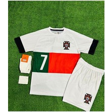 Legent Lady Portekiz 2022-23 Sezon C.ronaldo Deplasman Çocuk Forması 4'lü Set