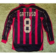 Legent Lady Milan 2007 Iç Saha Uzunkol Kırmızı Gattuso Yetişkin Forması
