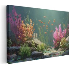 Artarilion Kanvas Yatay Duvar Tablosu Kanvas Sualti Renkleri Ev Ofis Salon Modern Duvar Tablosu