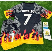 Legent Lady Real Madrid 2026 Ronaldo Alevli Dragon Desenli Yeni Sezon Çocuk Forması 4’lü Set