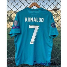 Legent Lady Real Madrid Cristiano Ronaldo 2017/18 Sezon Turkuaz Kısa Kollu Yetişkin Formasu