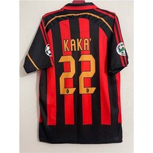 Legent Lady Efsane Ac Milan 2007 Sezon Kaka Leite 22 Retro Futbol Yetişkin Forması Spor T-Shirt