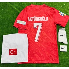 Legent Lady Türkiye 2026 Kerem Aktürkoğlu Yeni Sezon Iç Saha Kırmızı Çocuk Forması 4 Lü Set
