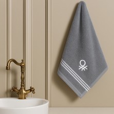 Benetton Home Banyo Havlu El Yüz Vücut Koyu Gri %100 Pamuk 50X90 cm El Havlusu