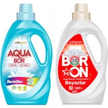 Aquabor Doğal Mineralli Renkliler Için 33 Yıkama+ Boron Sıvı Beyazlar Için 26 Yıkama Tm.