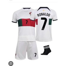 Legent Lady C.ronaldo Portekiz Yeni Sezon Çocuk Futbol Forması Hava Alabilen Polyester Kumaş Halısaha Forması