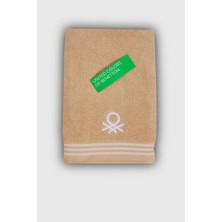 Benetton Home Banyo Havlu El Yüz Vücut Bej %100 Pamuk 70X140 cm Banyo Havlusu