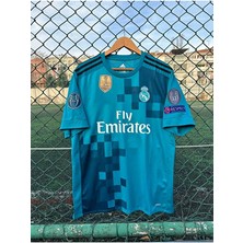 Legent Lady C.ronaldo 2017/18 Retro Turkuaz Kısa Kol Futbol Forması Hava Alabilen Özel Forma Kumaşı