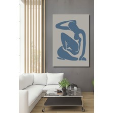 Teona Ahşap Mavi Silüet Soyut Dekoratif Ahşap Mdf Ev/işyeri Duvar Tablo Dikdörtgen Ev/işyeri Duvar Tablo