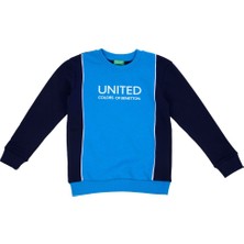 United Colors Of Benetton Erkek Çocuk Sweatshirt Mix Renkli Lacivert Mavi