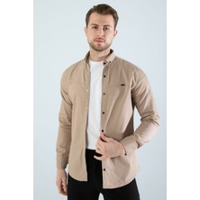YXC Trend Maker Erkek Gömlek Slim Fit Cepsiz Kot Gömlek