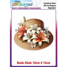 F17 Ajans Hasır Şapka Ütü ile Yapışan Kumaş Tekstil Kıyafet Dtf Baskı