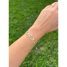 Nunu Takı Göz Charmlı Kelepçe