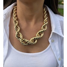 Nunu Takı Kalın Burgu Uzun Kolye