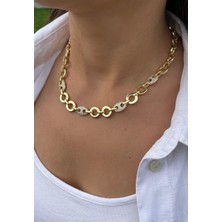 Nunu Takı Taşlı Halka Kolye