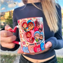 Yukarı Bak Sevgili Hediye Isim Yazılabilir Kupa Bardak - Sevgililer Günü Hediyelik Kupa