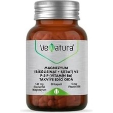 Storemax Venatura Magnezyum (Bisglisinat+Sitrat) ve P5P (Vitamin B6) 60 Kapsül