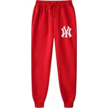 Punix Punıx Büyük Beden Özel Üretim Ny Baskılı Kışlık %100 Pamuk Sokak Stil Erkek Eşofman Altı