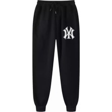 Punix Punıx Büyük Beden Özel Üretim Ny Baskılı Kışlık %100 Pamuk Sokak Stil Erkek Eşofman Altı