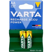 Nı-Mh 1.2 Volt 2600 Mah R2U Aa Şarjlı 2'li Kalem Pil