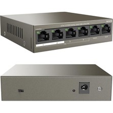 Tenda TEF1106P 2 x Uplink + 4 Port Poe Ethernet Switch 63 Watt