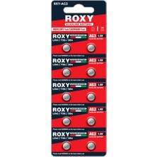 Roxy Rxy-Ag3 LR41/736/384 Alkalin Pil (10'lu Paket)