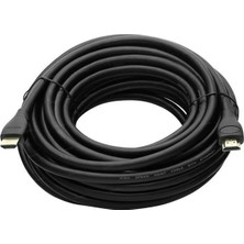 Fully G-507FF Plastik Düz Siyah 30 Metre Gold Poşetli HDMI Kablo