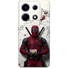 Gramaphone Infinix Note 30 Vıp Uyumlu Deadpool Desenli Telefon Kılıfı + Ekran Koruyucu - 5927