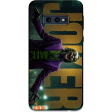 Gramaphone Galaxy S10E Uyumlu Joker Desenli Telefon Kılıfı + Ekran Koruyucu - 5930