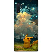 Gramaphone Galaxy Note 10 Plus Uyumlu Pikacu Desenli Telefon Kılıfı + Ekran Koruyucu - 5940