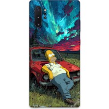 Gramaphone Galaxy Note 10 Plus Uyumlu Simpson Desenli Telefon Kılıfı + Ekran Koruyucu - 5938