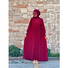 Nissra Ankanoor Yandan Bağlamalı Dantelli Örme Elbise ANKA255105