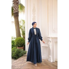 Nissra Ankanoor Dantel ve Nervürlü Müslin Elbise ANKA255087