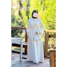 Nissra Ankanoor Anvelop Kolluklu Örme Ferace&elbise ANKA255103