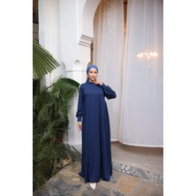 Nissra Ankanoor Lacivert Yandan Büzgülü Örme Elbise ANKA258063