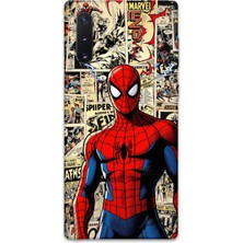 Gramaphone Galaxy Note 10 Uyumlu Spiderman Desenli Telefon Kılıfı + Ekran Koruyucu - 5931