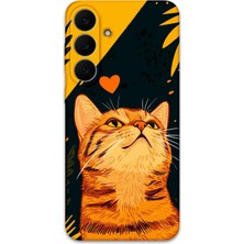 Gramaphone Galaxy S25 Fe Uyumlu Kedi Desenli Telefon Kılıfı + Ekran Koruyucu - 5783