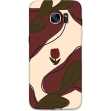 Gramaphone Galaxy S7 Edge Uyumlu Çiçek Desenli Telefon Kılıfı + Ekran Koruyucu - 5790